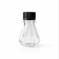 Bouteilles en plastique PET de qualité alimentaire avec bouchon à vis, couleur personnalisée, marquage à chaud, formes variées pour aliments pour bébés et savon pour les mains