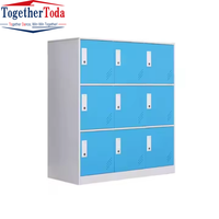 Armoire de rangement de casier en acier coloré en métal de petite taille ensemble d'organisateur de cartable fourni par l'usine pour les étudiants ou l'utilisation de gymnase