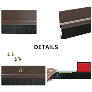 Lega di alluminio <span class=keywords><strong>porta</strong></span> e finestra sigillatura striscia di tenuta per <span class=keywords><strong>porta</strong></span> inferiore <span class=keywords><strong>porta</strong></span> tiraggio tappo in lega di alluminio <span class=keywords><strong>spazzola</strong></span> in lega di alluminio - Product Image 4