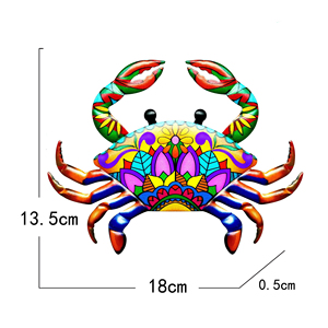 New Metal <strong>Crab</strong> Wall Sculpture Hanging Craft Decor Iron Sea Animal Wall <strong>Ornament</strong> for Home Party Bar Decoration - Product Image 2