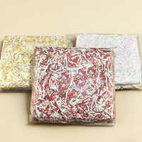 1 kg de papier froissé compressé personnalisé, rembourrage en raphia coloré pour emballage cadeau, mariage, fête, boîte cosmétique