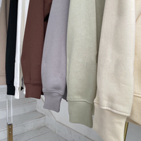 Pull à capuche ample doublé en maille tendance automne-hiver, style streetwear, avec logo personnalisé, pour hommes et femmes, 100 % coton