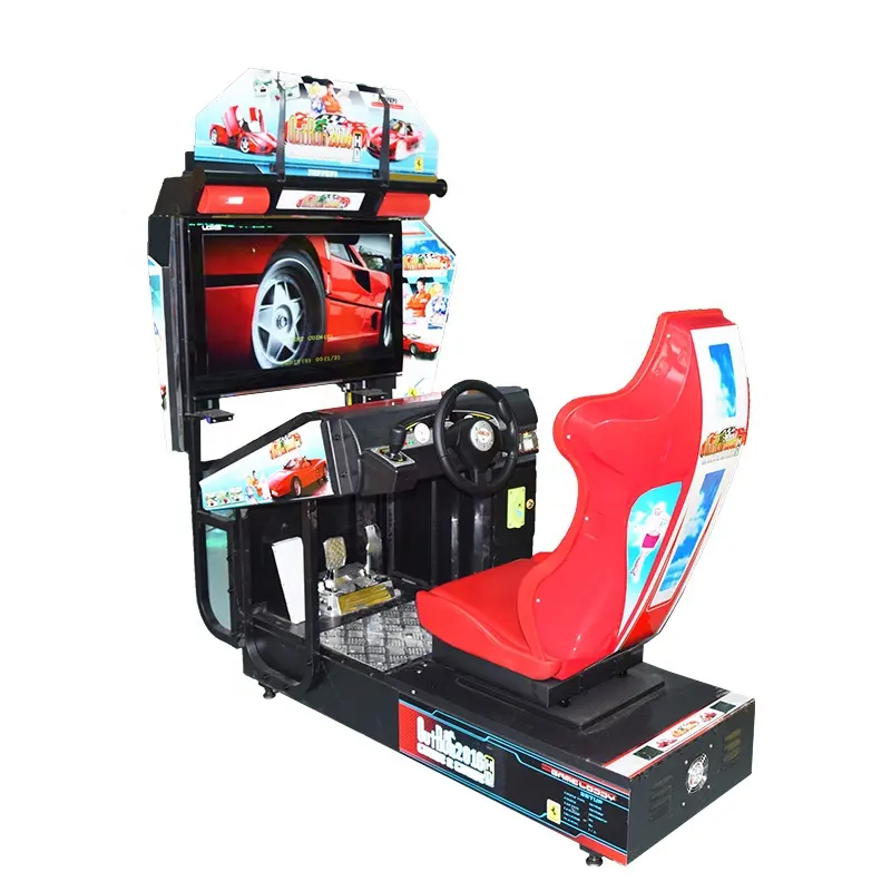 Amusement park racing car game console in coin operated games car racing game machine