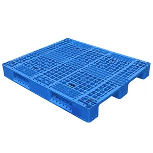 Heavy Duty 3 Skids Industry Utilizado Palé <span class=keywords><strong>de</strong></span> plástico Euro Carretilla elevadora Palet Racking Almacén Palé <span class=keywords><strong>de</strong></span> plástico - Product Image 1