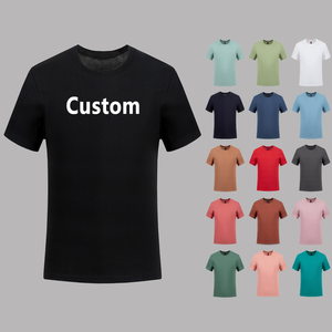 Camisetas de algodón personalizadas de alta calidad en blanco camisetas de gran tamaño de talla grande con estampado de cuello redondo Camiseta para hombres - Product Image 1