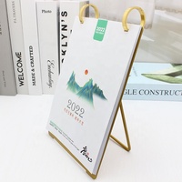 Support de calendrier de bureau 2023, décoration de la maison, calendrier de Table en métal personnalisé