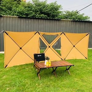 Quatre saisons Camping en plein air coupe-vent abri plage pique-nique pliable coupe-vent coupe-vent pare-vent - Product Image 6