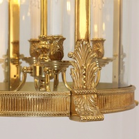 Lustre en laiton moderne de luxe d'or de lumières pendantes de décoration à la maison