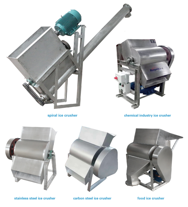 440V 9T/H Ice Crusher Machine Stainless Steel Commercial
