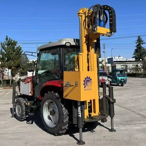 Hotselling BDM-260TT tractor-type diesel aangedreven waterputboorinstallatie met 200-300m diepte, verplaatsbaar op wielen - Product Image 1