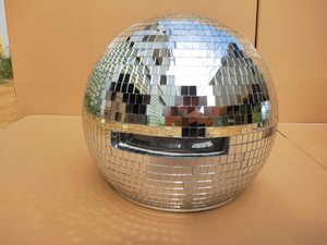 Casco a Sfera Disco con Luci LED, Casco Specchiato Scintillante da 30cm 40cm <span class=keywords><strong>per</strong></span> Spettacoli, Bar e Decorazioni <span class=keywords><strong>per</strong></span> <span class=keywords><strong>Feste</strong></span> - Product Image 2