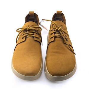 Chaussures <span class=keywords><strong>bateau</strong></span> montantes pour hommes en cuir véritable jaune, <span class=keywords><strong>tendance</strong></span>, décontractées, à lacets, faciles à enfiler, antidérapantes, style pieds nus, pour le printemps, vente en gros - Product Image 6