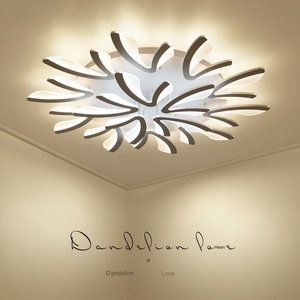 Ventilateur de plafond LED moderne à plusieurs têtes avec moteur DC et télécommande Éclairage décoratif minimaliste pour la maison et l'hôtel - Product Image 6