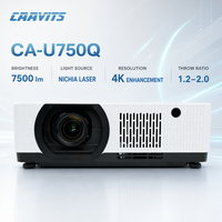 Projecteur laser 4K CAAVITS OEM 7500 lumens 3LCD pour auditorium, projecteurs pour grandes salles, fabricant de projecteurs professionnels