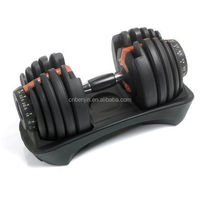 Haltère intelligent 15 kg à poids réglables rapidement, ensemble d'haltères libres de 24 kg pour l'entraînement de force à domicile ou en salle de sport