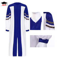 Robes de chœur d'église unisexes personnalisées de haute qualité avec motif de blé et fermeture éclair