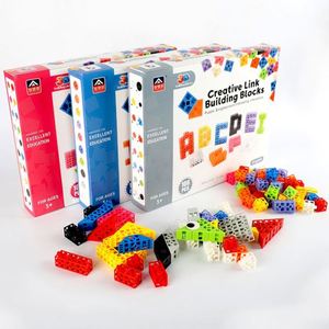 Bloques de Construcción de Dibujos Animados en 3D Creativos y Educativos, Plástico ABS, Serie de Ensamblaje Libre, Bloques Clásicos de Juguete - Product Image 1