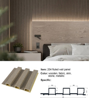 Panneau mural imperméable en WPC de style anglais 130, design bois, pour décoration intérieure moderne