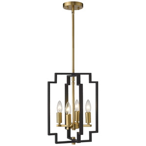 Lustre moderne en laiton antique à 3 lampes <span class=keywords><strong>luminaire</strong></span> <span class=keywords><strong>suspendu</strong></span> populaire noir et or pour la décoration de la maison pendentif et lustres - Product Image 2
