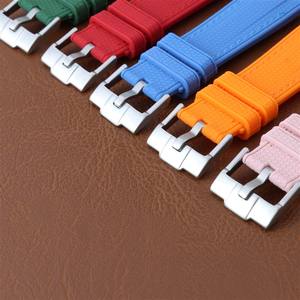 Bracelet de <span class=keywords><strong>montre</strong></span> en caoutchouc TPU à extrémité incurvée pour Omga Rlex <span class=keywords><strong>Daytona</strong></span> Sbmariner, bracelets de <span class=keywords><strong>montre</strong></span> en silicone liquide souple, multicolores, 20 mm - Product Image 5