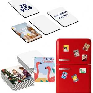 Magnétique de réfrigérateur personnalisé en caoutchouc, design moderne et écologique, forme carrée, sublimation, bricolage, cadeau d'anniversaire, usage domestique - Product Image 1