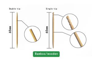 Free Sample Custom <strong>Toothpick</strong> Disposable Wooden And <strong>Bamboo</strong> <strong>Toothpicks</strong> With Flavour Eco-Friendly Paper Wrapped For Restaurants
