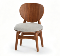 Maison de poupée Miniature meubles chaise en bois fait à la main 1:12 échelle maison de poupée Table à manger chaise accessoires