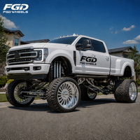 Jantes en aluminium forgé noir FGD Super Single 20 22 24 26 28 30 pouces PCD 8X180 8X170 6X139.7 pour Ram 1500/2500/3500 Ford F350