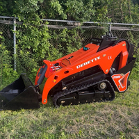 Mini-chargeuse compacte Derette V1000, 25 CV, diesel, machine frontale pour la construction, homologuée CE EPA Euro 5, à vendre