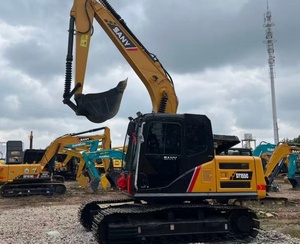 Excavatrice Sany 155C de 15 tonnes d'occasion à faible nombre d'heures avec godet standard pour travaux de construction générale et de terrassement - Product Image 2