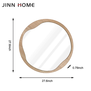 Miroir mural rond en bois style Art Déco JINNHOME, décoration intérieure, vente chaude - Product Image 5
