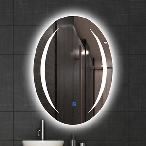 Espejo de Baño LED Inteligente con Retroiluminación Lunar y Antivaho, Diseño Circular Personalizado 2026, <span class=keywords><strong>para</strong></span> Hoteles, Gimnasios y Apartamentos - Product Image 3