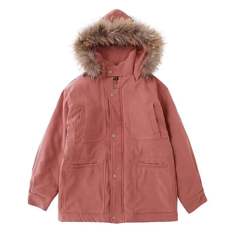Hot sale autumn winter Coats Hoodie Parka Woman Fur Custom Jackets for Ladies