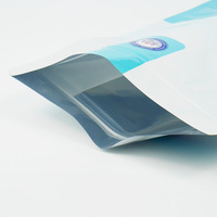 Sachet à fermeture éclair à fond plat en aluminium OEM, impression personnalisée, scellage sur 8 côtés, pour emballage d'aliments pour animaux de compagnie (chien, chat)