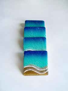 Juego de Posavasos de Madera y Resina Natural Premium Hechos a Mano, Ideales para Mesas de Centro, Mesas de Comedor, Encimeras de Cocina o Escritorio de Oficina - Product Image 5