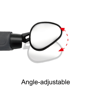 Rétroviseur de vélo de montagne SUNNYWHEEL, lentille réfléchissante avec revêtement ABS, réglage à 360°, 93x54mm, pour la sécurité à vélo, noir - Product Image 3