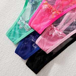 กางเกงในผู้หญิงลายปักดอกไม้ใหม่ สไตล์ยุโรปและอเมริกา เซ็กซี่ ใส่สบาย ระบายอากาศได้ดี - Product Image 4