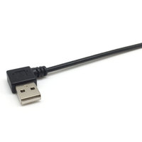 Cable Conector USB A Macho en Ángulo Izquierdo a B Macho en Ángulo Ascendente para Impresora y Escáner