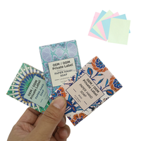 Savon en feuille de papier moussant jetable à étiquette privée avec glycérine, savon pour les mains hydratant naturel, portable