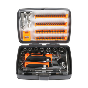 72 In 1 Universal Ratchet Screwdriver Set With Socket Drive 1 4 In Steel Hand Tool Kit For Home And Automotive Repair - Product Image 4