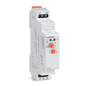 VG5210 VENGIM Off Delay Time Relay 220V Or AC/DC12V-240V <b>Timer</b> Switch By Din Rail L21 - Product Image 1