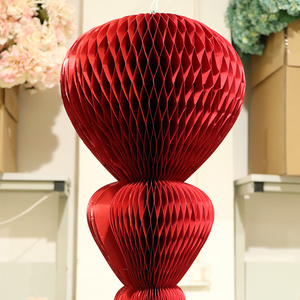 FLYING FLOWERS Lanterne di Carta a Nido d'Ape, Decorazioni Appese per Interni di Capodanno, Vendita Diretta dalla Fabbrica - Product Image 4