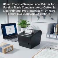 Printer Label Mini untuk Tanda Kepatuhan, Kompatibel dengan Android, iOS, Windows, Office, Unix, dan untuk Layanan Antar Makanan