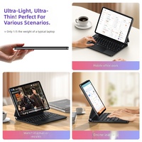 Clavier Magique avec Bouton Muet, Adsorption Magnétique, Pavé Tactile Stable, Charge Rapide, Étui pour iPad Pro 11, iPad 10.9, 13 Pro, 12.9