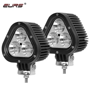 Auto LED Light Bar 90W LED Driving Lights Spot Flood Combo Beam Triangle Shape Fog Lights for Trucks SUV Motorcycle White