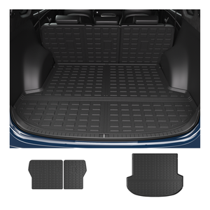 Alfombrilla de respaldo trasero Forro de carga trasero Compatible con 2021-2023 <span class=keywords><strong>Hyundai</strong></span> Santa Fe Durable TPE Trunk Liner - Product Image 1