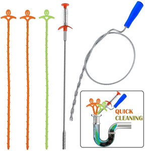 19.6 pollici 5-in-1 lavello serpente pulitore monouso <span class=keywords><strong>scarico</strong></span> coclea per capelli e draga draga efficace rimozione degli zoccoli di <span class=keywords><strong>scarico</strong></span> - Product Image 6