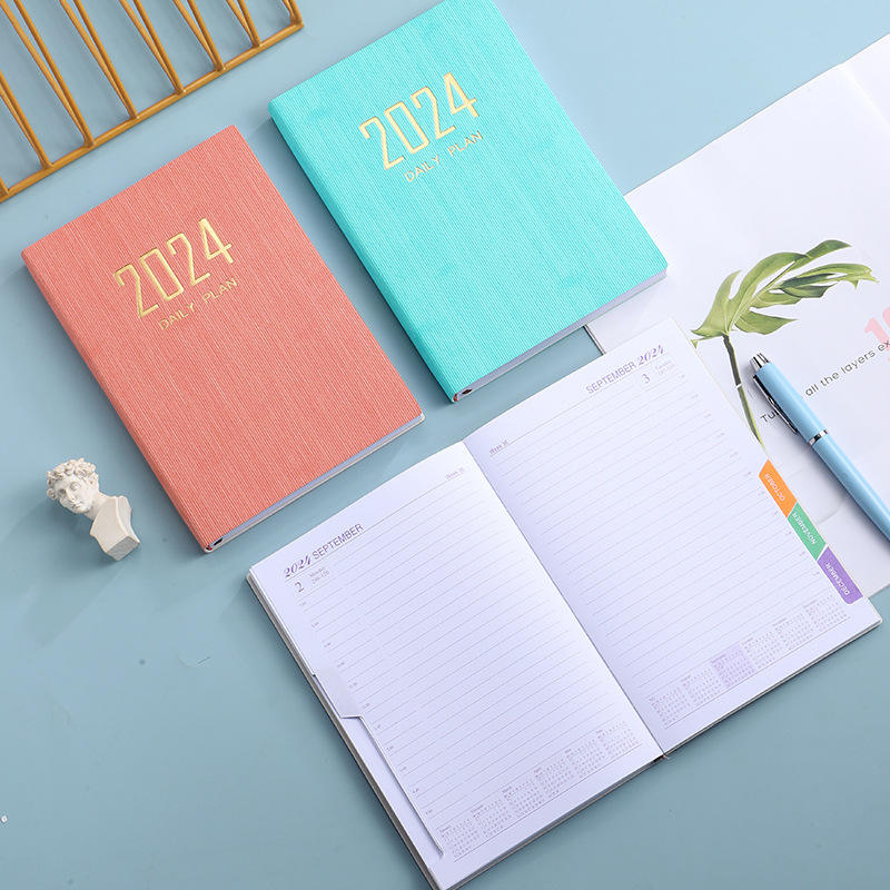Creative Time Management High Quality Organizer Notebook Pop New 2024 A5 Diary Daily Planner with Small MOQ