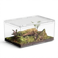 Enclos pour reptiles en acrylique transparent haute définition, rack pour reptiles, terrarium en acrylique, présentoir pour reptiles en acrylique