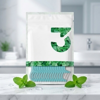 Y-Kelin 100 pièces de cure-dents à la menthe et bâtonnets de soie dentaire en PE, emballage en sachet (Nettoyage interdentaire)